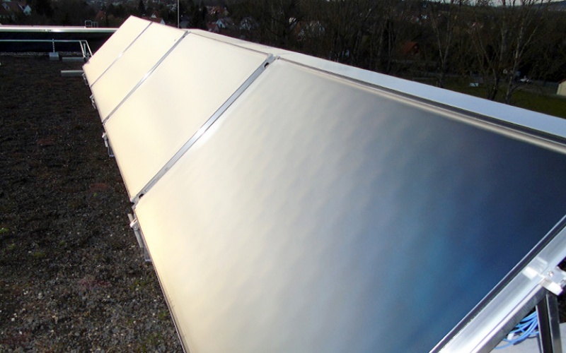 Solarthermieanlage zur Heizungsunterstützung