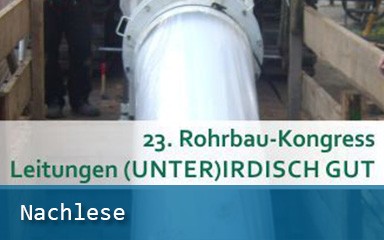 Bilder Banner ´Nachlese 23. Rohrbau-Kongress