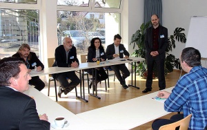 Bild 4. RIS3-Forum Ressourceneffizienz am IAB Weimar: Drei Thementische für Fragen an Experten