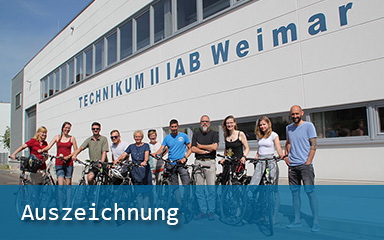 Bild Auszeichnung Team IAB ReCYCLING STADTRADELN Weimar