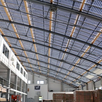 BIPV-Überdachung des Firmensitzes der Galaxy Energy GmbH, Berghülen