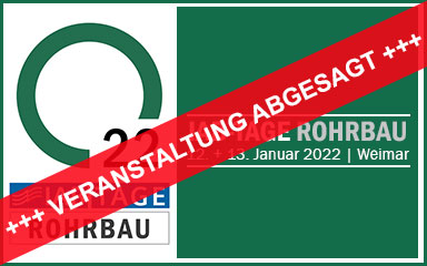 Bild Banner Ankündigung Absage IAB-TAGE ROHRBAU 2022