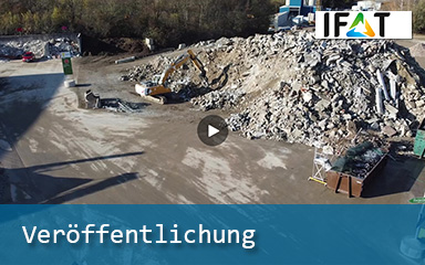 Bild Banner Veröffenlichung IFAT Baustoffrecycling am IAB