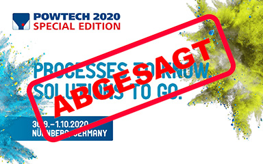 Bild Banner Absage Powtech 2020 Special Edition