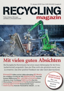 Bild Titelseite Recycling Magazin 03 / 2020