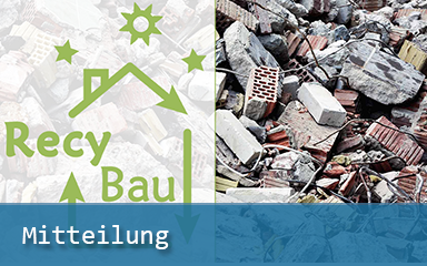 Bild IAB-Mitteilungen Logo Recybau Bauschutt