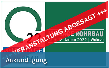 Bild Banner Ankünidung Absage IAB-TAGE ROHRBAU 2022
