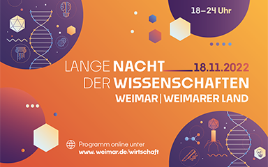 Bild Banner Lange Nacht der Wissenschaften 2022 in Weimar
