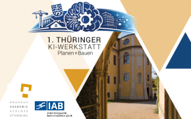 Bild Banner 1. Thüringer KI-Werkstatt mit Logos und Bild Schloss Ettersburg