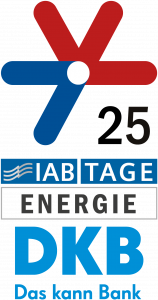 Bild Logo-Signet der IAB-TAGE »ENERGIE« mit Windkraftsymbol und DKB-Logo